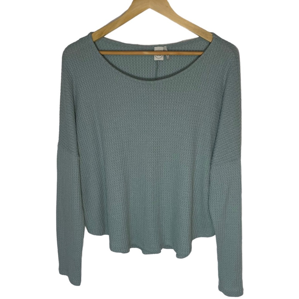 Paper Crane Long Sleeve Waffle Knit Top